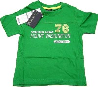 Outlet - Zelené tričko s nápisem