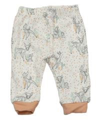 Bílé puntíkaté pyžamové kalhoty s Bambim zn. George