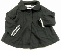 Černý mikinkový propínací kabátek s límečkem zn. Marks&Spencer