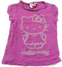 Purpurové tričko s Hello Kitty zn. Sanrio