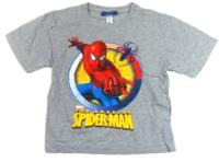 Šedé tričko se Spider-manem zn. Bhs 