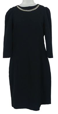 Dámské černé šaty s řetízkem zn. H&M