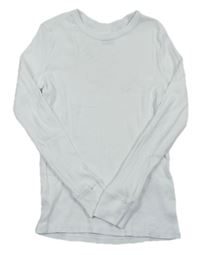 Bílé žebrované triko zn. H&M