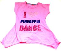 Světlerůžové tričko s nápisem zn. Pineapple