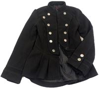 Černý flaušový kabát zn. Y.d