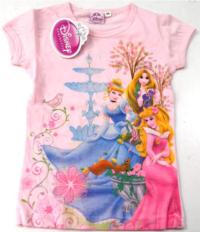 Outlet - Růžové tričko s princeznami zn. Disney