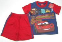Outlet - 2set -  Modro- červené tričko s Cars+ kraťásky zn. Disney