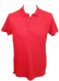Pánské červené tričko s límečkem 