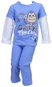 Nové - Modro-bílé pyžámko s opičkou zn. Marks&Spencer