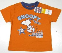 Outlet - Oranžové tričko se Snoopym
