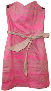 Dámské růžovo-béžové korzetové šaty s páskem zn. H&M