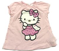 Světlerůžové tričko s Hello Kitty zn. H&M