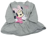 Šedé teplákové šaty s Minnie zn. Disney