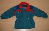 Zeleno-modro-červená šusťáková zimní bunda zn. Trespass