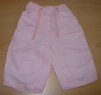 Růžové lněné kalhoty zn. Next