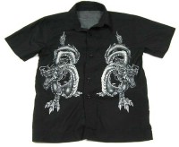 Černá košile s drakem