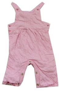 Růžové melírované zateplené laclové kalhoty zn. F&F