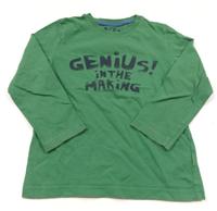 Zelené triko s nápisy