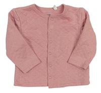 Růžový prošívaný kabátek zn. Liegelind