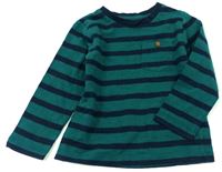 Zeleno-modré pruhované triko zn. Mothercare