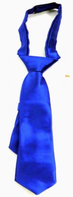 Modrá saténová kravata 