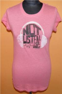 Dámské růžové tričko s nápisem 