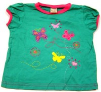 Zelené tričko s motýlky zn. Tiny Ted