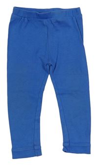 Modré pyžamové kalhoty s nápisem zn. Matalan