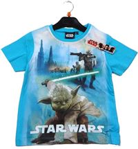 Nové - Světlemodré tričko s potiskem Star Wars 