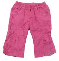 Růžové plátěné kalhoty zn. Sanetta 