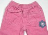 Růžové manžestrové kalhoty s kytičkou zn.Ladybird