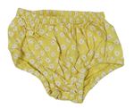 Žluté květované kalhotky pod šaty M&Co.