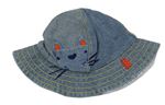 Modrý riflový klobouk s kočičkou Next