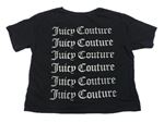 Černé crop tričko s logem zn. Juicy Couture 