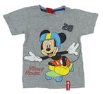 Šedé tričko s Mickey Mousem Disney