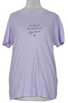Dámské lila tričko s nápisem New Look 