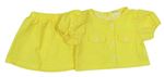 2 set - Žlutá vzorovaná crop halenka + sukně Shein