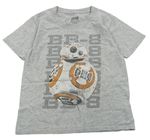 Šedé melírované tričko se Star Wars