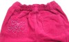 Růžové sametovo/riflové kalhoty se srdíčky zn. Disney