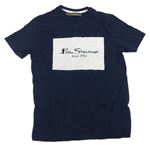 Tmavomodré tričko s logem Ben Sherman
