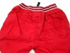 Červené plátěné oteplené kalhoty zn. Mothercare