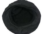 Černý pletený baret