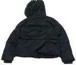 Černá šusťáková zimní bunda s kapucí zn. F&F 