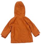 Cihlová šusťáková jarní zateplená bunda s kapucí zn. Monsoon