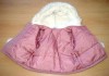 Růžový zimní kabátek s kapucí a kožíškem zn. Cheroke