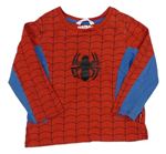 Červeno-modré pyžamové triko s pavoukem - Spiderman M&S