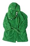 Zelený vzorovaný chlupatý župan s kapucí - krokodýl Character
