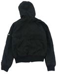 Černá šusťáková zateplená bunda s kapucí zn. New Look
