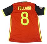 Červeno-černý fotbalový funkční dres - Belgie - Fellaini zn. Adidas
