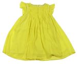 Žluté žoržetové šaty Next